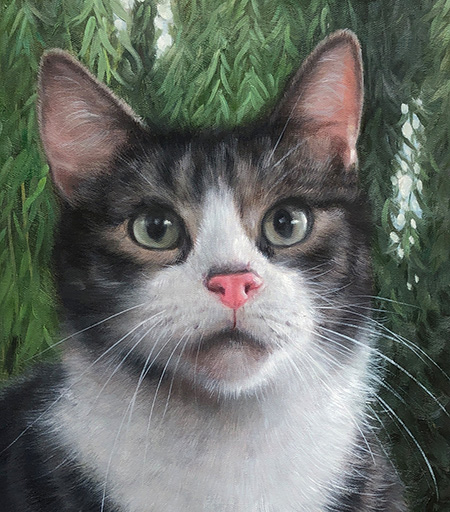 Painting of a cat