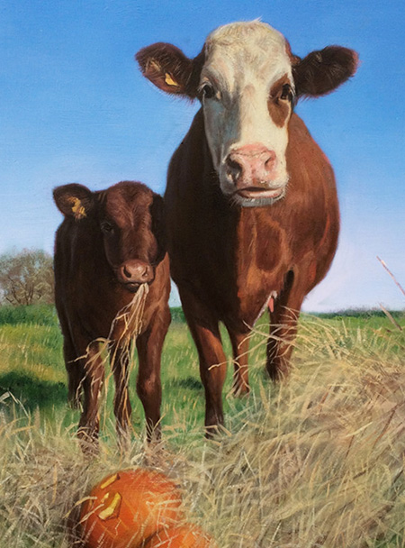 Painting of some cows