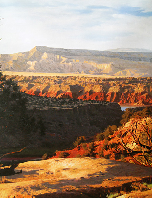 Oil painting of the Grand Canyon