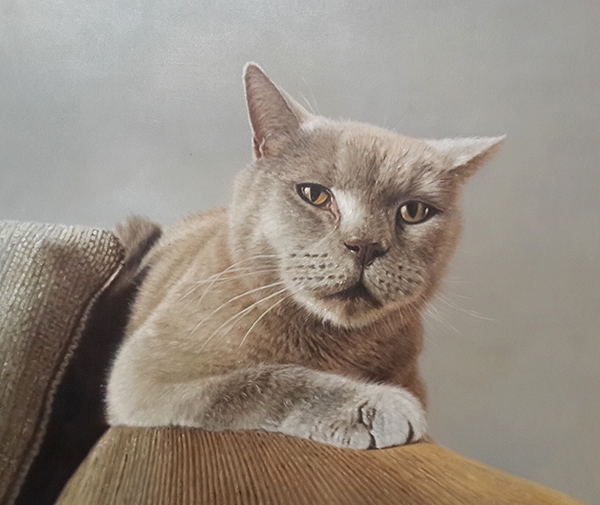 painting of a cat