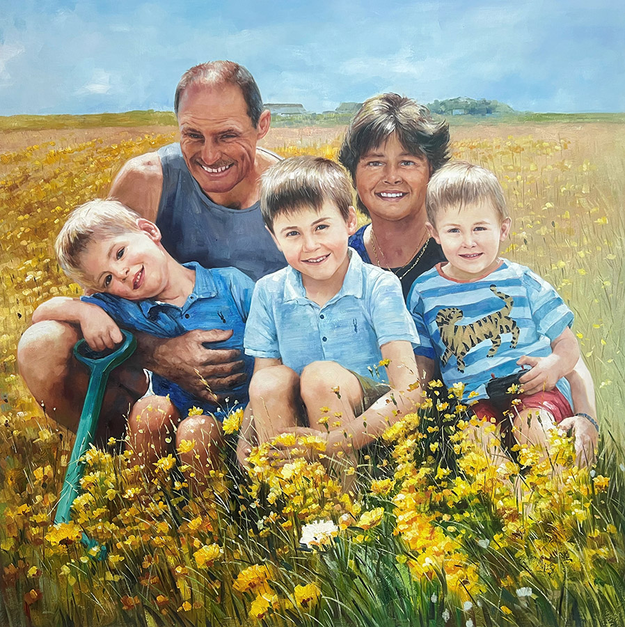 Painting of children