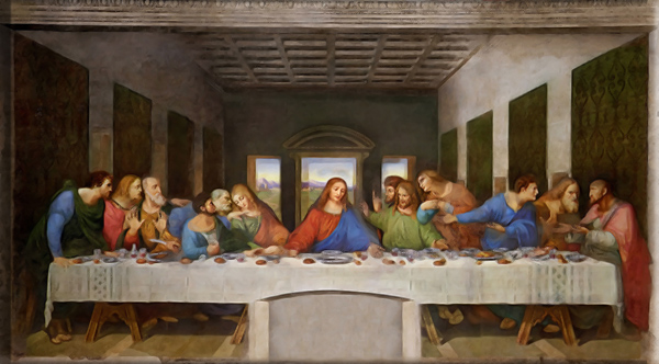 Oil Painting of Da Vinci's Last Supper