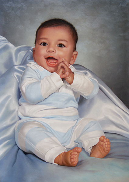 Finished Photo Realistic Oil Painting Painting