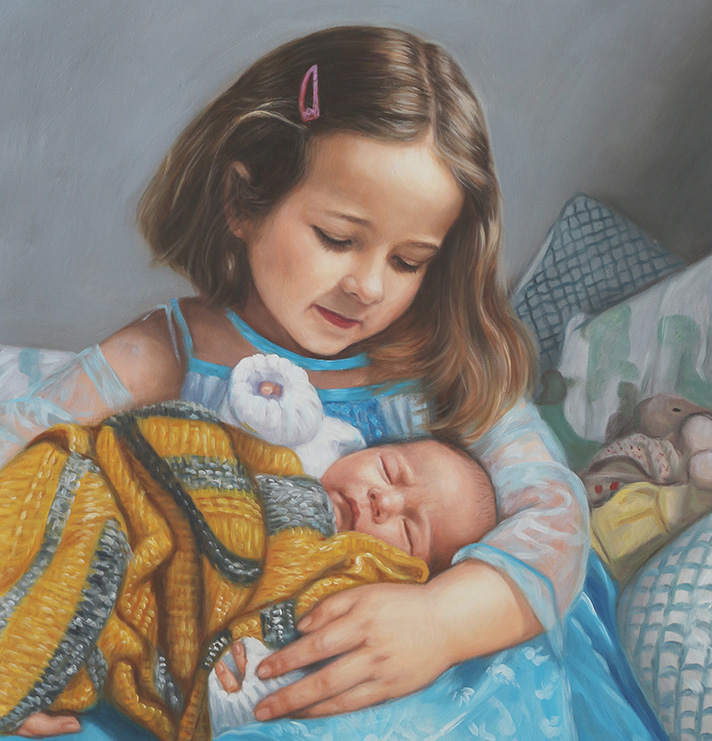 Finished Photo Realistic Oil Painting Painting