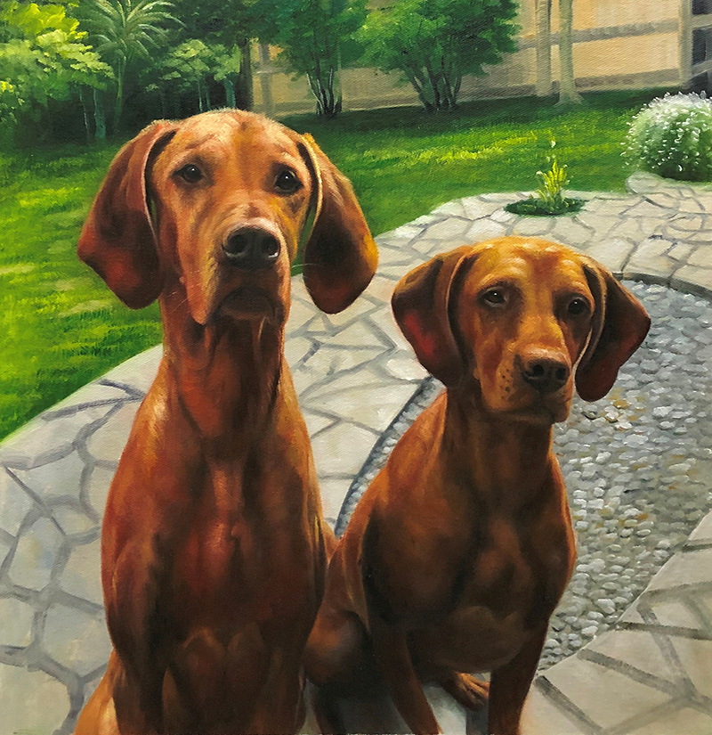 Finished Photo Realistic Oil Painting Painting