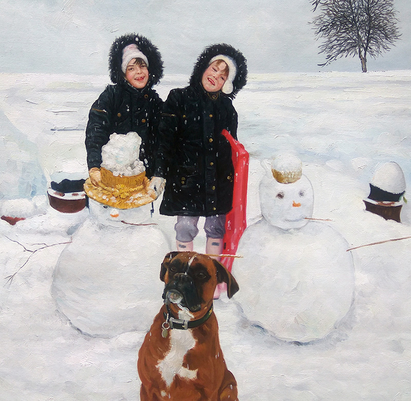 Finished Photo Realistic Oil Painting Painting