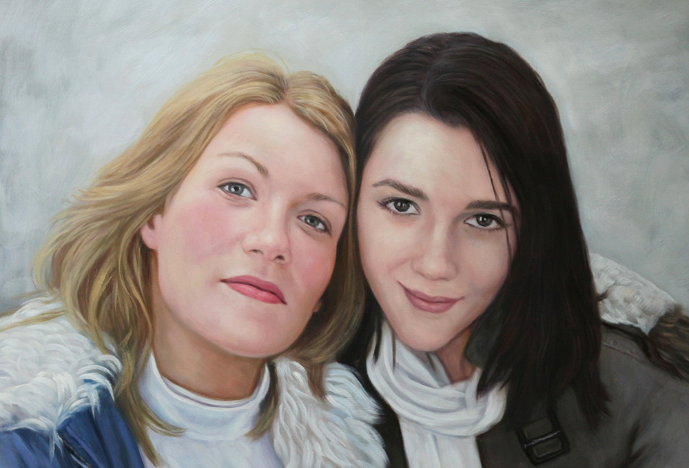 Finished Photo Realistic Oil Painting Painting