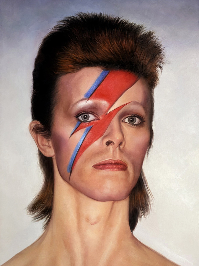 Oil Painting of Ziggy Stardust