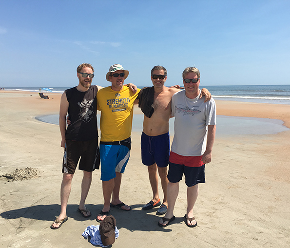 Photo of a group at the beach